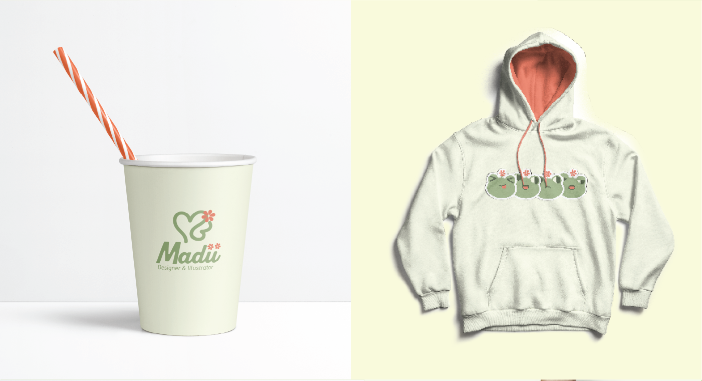 Cup and hoodie mockups